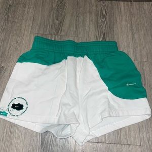 Green and White Nike Sportswear Color Clash